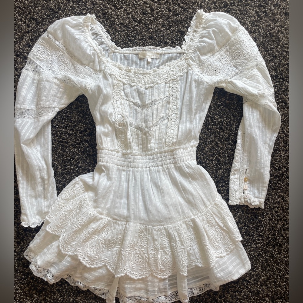 LoveShackFancy Sanaya Dress White XS 🤍